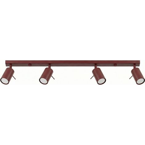 Sollux RING Barre de spots encastrés Ring, couleur bordeaux, 4 x GU10 (1/2)