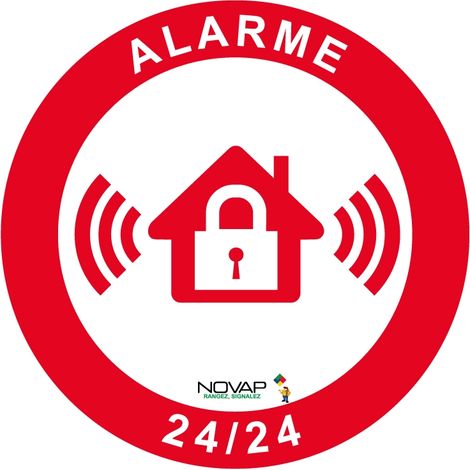 Panneau Alarme 24/24 - Rigide Ø80mm - 4021683