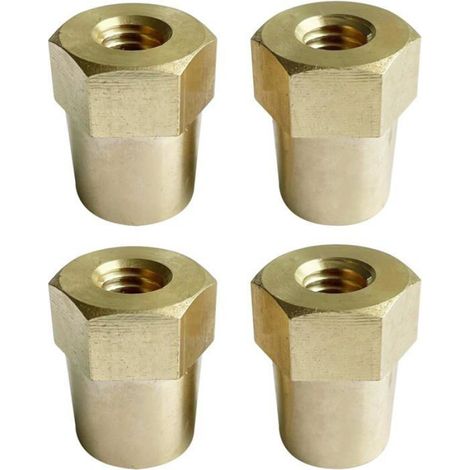 Adaptateur Borne Batterie - Filetage Femelle 3/8-16 - Laiton - Pour Borne Conique Standard 19 mm / 17 mm - Lot De 4 (1/5)