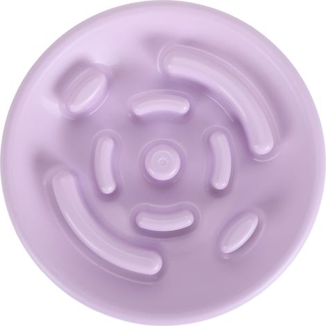Gamelle interactive anti-glouton pour chien, idéale pour les chiens de petite et moyenne taille. Protection anti-étouffement. Couleur violette. (1/5)