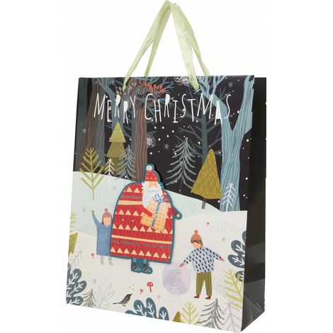 Sac cadeau de Noël 32 x 26 x 12 cm