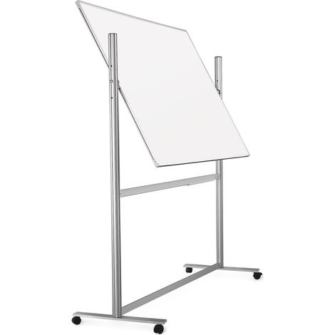 Magnetoplan ferroscript-Schreibtafel mobil, doppelseitig, drehbar, 1800 x 1200 mm