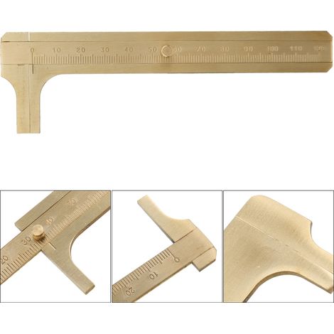 Étui à Outils de Mesure en Laiton pour Bijoux, Compas à Vernier 12 cm pour Tests de Précision (1/5)