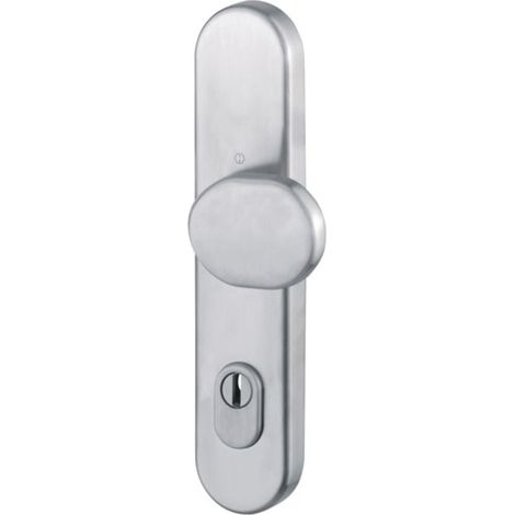 HOPPE placa larga con pomo E86G/3332ZA VA F69 para protección combinada PZ 10mm - 3332300 (1/3)