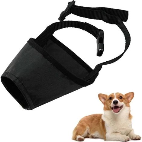 Respirant Muselière en Nylon Réglable pour Chiens Museliere pour Chiens pour Petits Chiens Museliere Anti AboieMent Anti-Morsure (1/4)