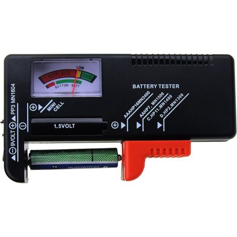 Testeur de piles universel New Indicator AA AAA C/D 9V avec bouton-poussoir (1/5)