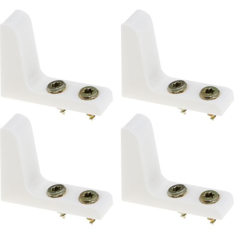 2 Paires de Stabilisateurs de Siège de Toilette Tampons Amples et Bancaux Pare-chocs pour Empêcher les Personnes âgées Handicapées de Glisser avec Vis en Plastique Blanc (1/5)