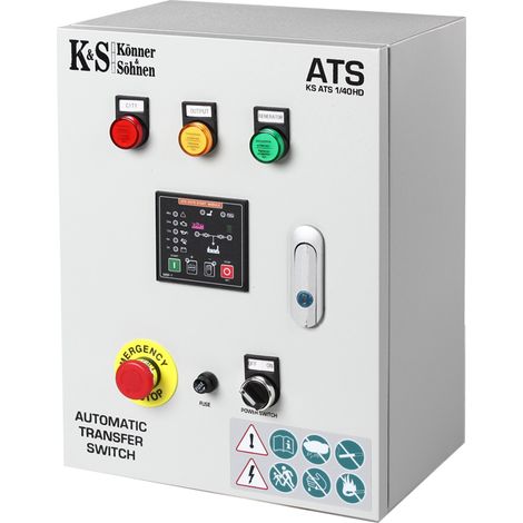 Könner & Söhnen – Commutateur de transfert automatique ATS 4/63HD – 230V/400V – Démarrage automatique générateur – Programmable – Interrupteur motorisé (1/3)