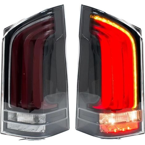 Feux arrière à LED, tension de 12V, puissance de 35W, 3400LM lumens, position auto droite et gauche, clignotant séquentiel (1/5)