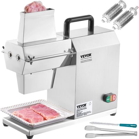 Attendrisseur de Viande Commerciale Électrique 120 kg/h Machine à Attendrir la Viande avec 54 Lames en Acier Inoxydable Outil d'Attendrissement de la Viande pour Préparation Steak Poulet Porc (1/5)