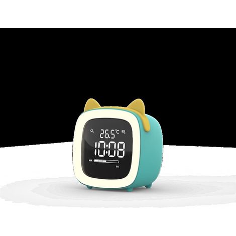 Réveil de Chevet Dessin animé Enfants Horloge Bureau Rechargeable (1/5)