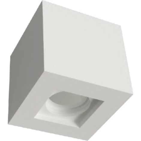 Plafoniera gesso lampadari bartalini palp c100 gu10 led verniciabile (1/5)