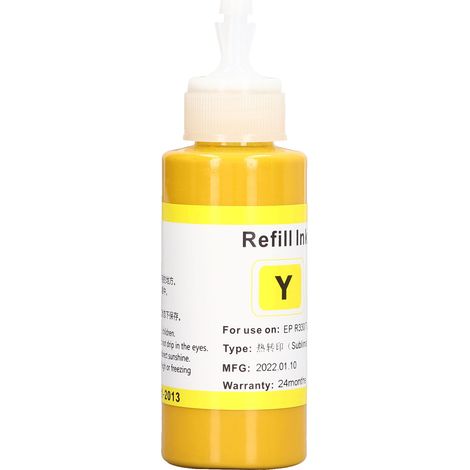 Nachfüllpackung für Sublimationstinte (100 ml) für Digitaldrucker (R330, 230, T60, T50, Y) (1/5)