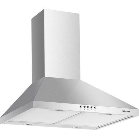 Glem Gas GHP745IX. Potenza massima di estrazione: 498 m³/h, Tipo di estrazione: Aspirante/Filtrante, Classe di efficienza dinamica del fluido: C. Tipo: Cappa aspirante a parete, Colore del prodotto...