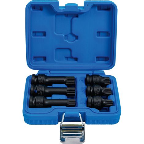 Bgs Technic – Kraft-Bit-Einsatz-Satz 12,5 mm (1/2") Innenvielzahn für XZN M14-M18 – 6tlg. – für Hand- und Schlagschrauber – 5380 (1/5)