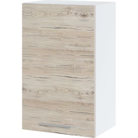 Meuble haut de cuisine Bellissi Noyer Blanchi 1 porte L 45 cm