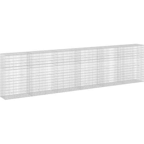 vidaXL Gabion avec Fil de 3,5 mm et Maille de 5x10 cm 600x50x150 cm (1/5)