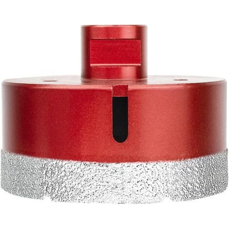 Scie Cloche Diamant Foret avec Filetage M14 pour le forage à sec ou humide de manière professionnelleà sec en Porcelaine, Carrelage, Granit, Marbre, Verre (80mm)