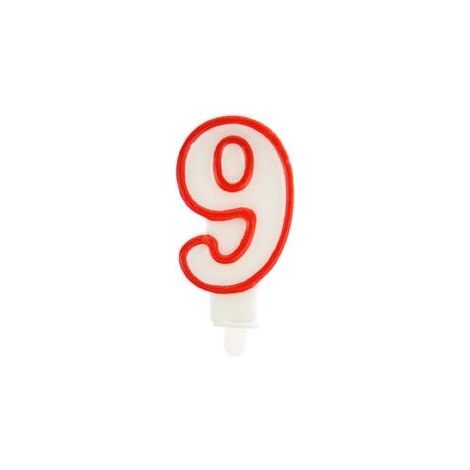 Candela 9 rossa