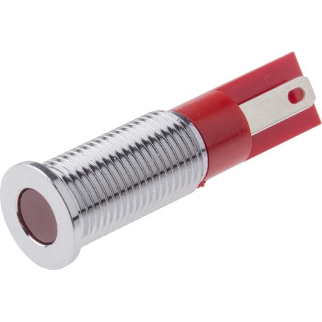 Voyant LED lumineux  Rouge RS PRO, dia. 8mm, 6V c.c., IP67 ( Prix pour 1 )