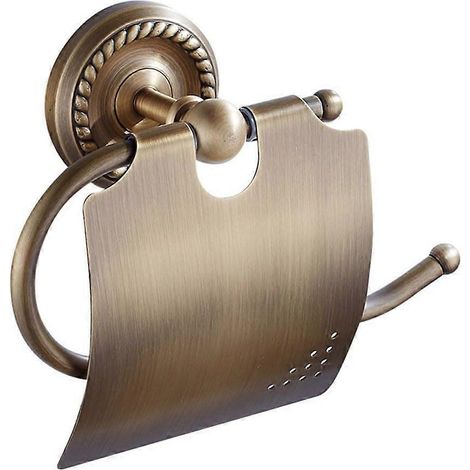 Porte-rouleau de papier toilette en forme de machine à sous, en plastique, facile à installer, compatible avec les rouleaux de papier toilette standard, blanc (1/5)