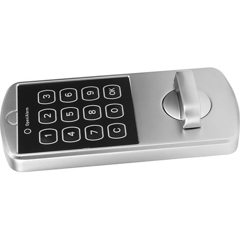 Serrure électronique à combinaison pour porte d'armoire, serrure à combinaison pour classeur, modèle vertical avec verrous en haut et en bas (1/5)