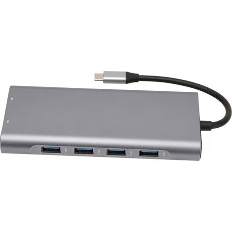 Station d'accueil USB-C 4K 5 Gbps en alliage d'aluminium avec charge PD et transmission haute définition (1/5)