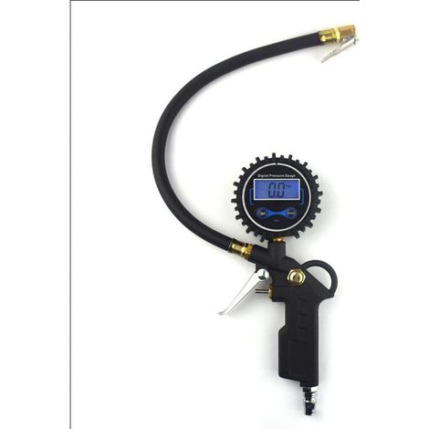 Digitales Reifendruckmessgerät mit LCD-Display, Reifendruckprüfer, Reifenfüller, hochpräziser Luftdruckprüfer 255 PSI für Auto, Motorrad, Auto, LKW (1/4)