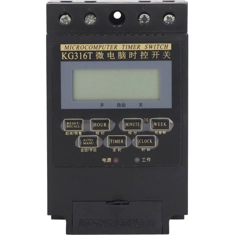 Programmable Timer Switch Interrupteur Électronique Programmable avec Minuteur Automatique et Capacitor pour Lampes de Rue (1/5)