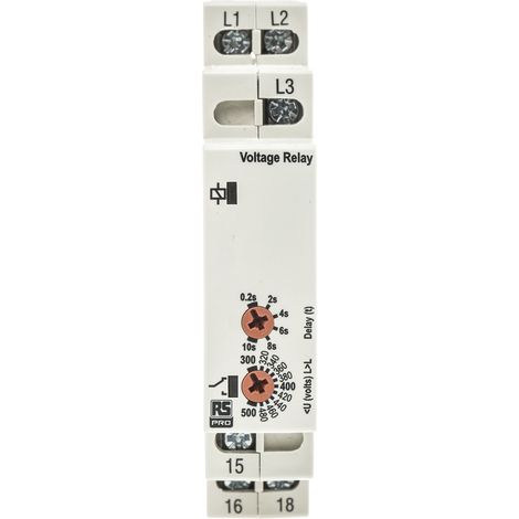Relais de contrôle de réseaux triphasés 0,2 10s triphasé, 1 RT ( Prix pour 1 ) (1/3)