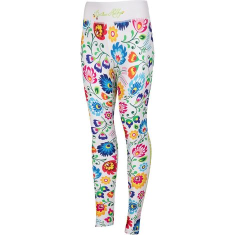 Damen-Leggings für Volkssportarten, Größe 2L, weiß