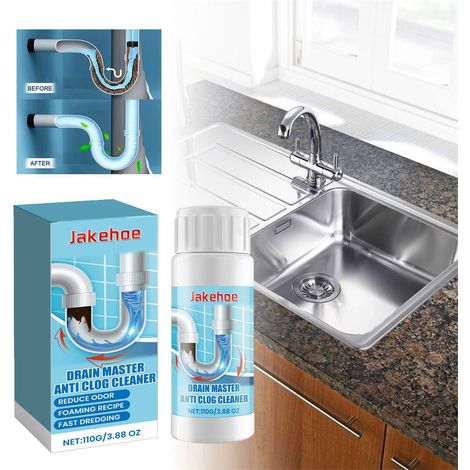 LEDANDER Déboucheur de canalisations et d'évacuations — Nettoyant pour éviers de cuisine, toilettes et égouts — Déboucheur à action rapide (100g) (1/5)