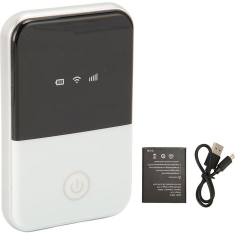 Routeur WiFi 4G Portable 300Mbps, Point d'Accès Mobile Haut Débit Stable, Connexion pour 12 Appareils, Plug and Play, Sans Fil 4G (1/5)
