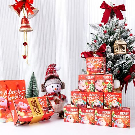 Boîte À Surprise De Noël - Boîte À Cadeau Avec Couvercle Et Mécanisme D'explosion - Pour Cadeaux, Fêtes Et Décoration Intérieure - 1 Pièce (1/5)