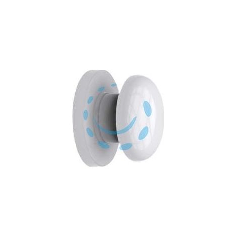 POMELLO PORTA BAGNO IN ABS - mm.47x65x65 - colore bianco