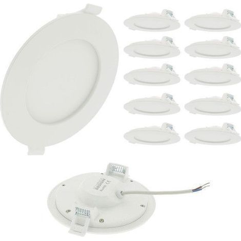 Lot de 10 Spot LED Encastrables 5W Eq 50W extra-Plat  Température de Couleur: CCT