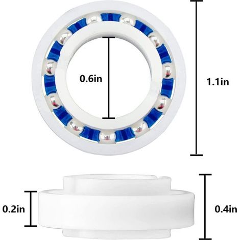8er-Pack C60-Ersatzräder für Polaris 280/180 Poolreiniger – Edelstahlkugellager – Schnelle Montage (1/3)