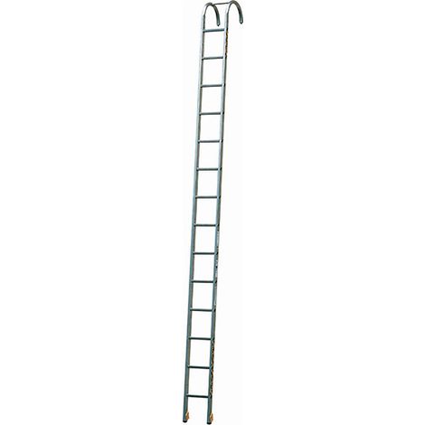 Echelle Pompier 14 barreaux avec crochets - Longueur 4.22m - 618114 (1/4)