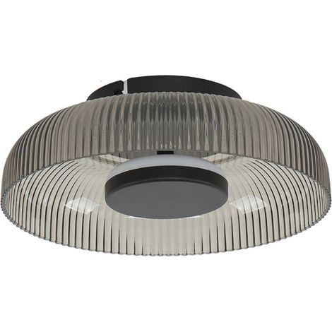 Applique-plafonnier rond Ø25 gris/noir LED 8W Italux (1/5)