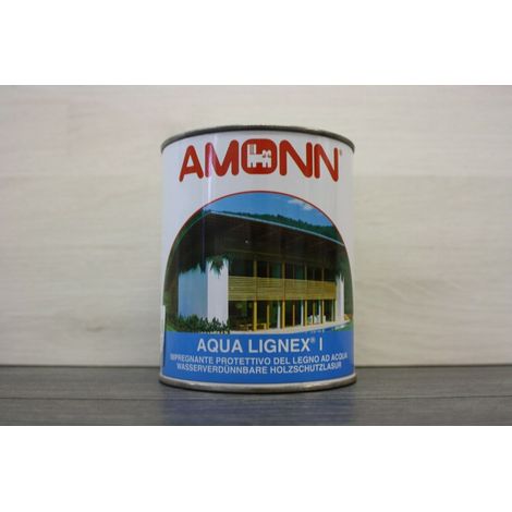 Amonn aqua lignex i impregnante all'acqua per legno 04 noce 0,75 litri