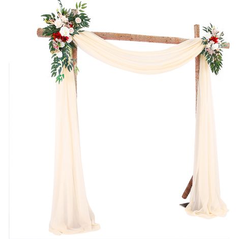 Hochzeitsbogen-Schleier – 70 x 550 cm – Mehrfarbig – 300 g – 1 Stück (1/4)