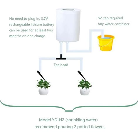 (H2) Kits d'arrosage automatique les moins chers : système d'irrigation goutte à goutte intelligent, dispositif d'arrosage automatique pour plantes, goutteur d'eau (1/4)