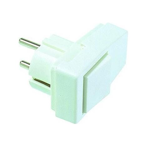 Bachmann 911.271 Schutzkontaktstecker Kunststoff mit Schalter 250 V Weiß IP20 (1/5)