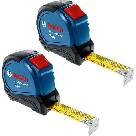 2x Bosch Professional 5m Metric Tape Measure 1600A016BH Pro Flexible Stop Button (1/5)