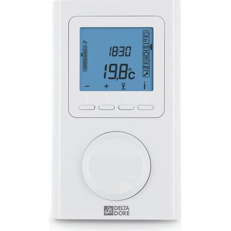 Thermostat d'ambiance programmable radio Delta 8000 TAP RF - Delta Dore