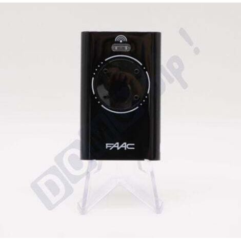 FAAC XT4 868 MHz Noir (réf. 7870101) - Télécommande 4 Boutons pour portails et porte de garage - Fréquence 868,35 MHz - Télécommande Sécurisée à Code Tournant - Compatible Récepteurs SLH