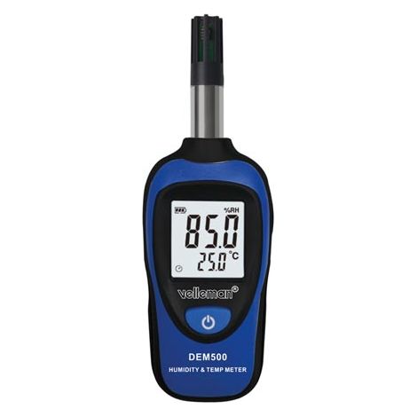 Velleman 5410329597351 Termo-higrómetro Mini Negro (1/2)
