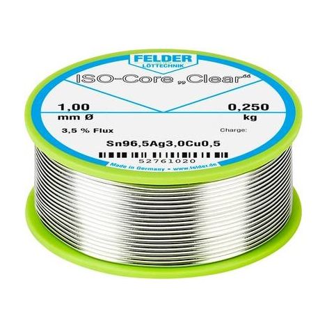 Felder Hilo de soldadura ISO-Core Clear 1 mm transparente
