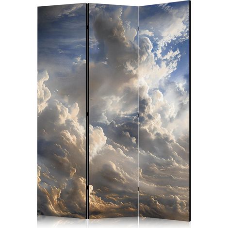 Dekorativer paravent artgeist 135x172 cm gold holz stoff