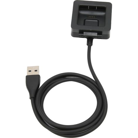 Chargeur USB de remplacement 5 V 500 mA pour montre connectée Fitbit Blaze, longueur 1 m (3,3 pi), noir